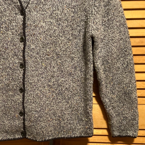 Talbots Grey & Black Wool Knitted Cardigan - Picture 8 of 12